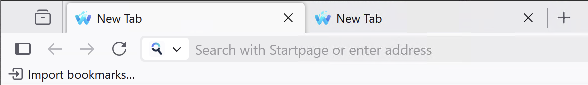 Waterfox improved tabs
